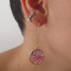 brinco transparente ~rosa~